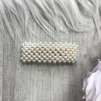 Ozdoba do vlasů Spona do vlasů velká s perličkami SP64