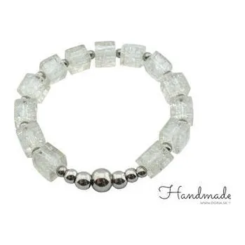 Náramek Doria Náramek z hranatých průsvitných korálků H047