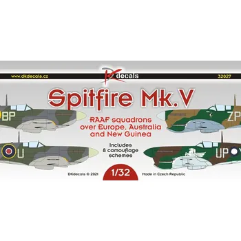 Plastikový model 1/32 Spitfire Mk.V in RAAF Squadrons (8x camo)