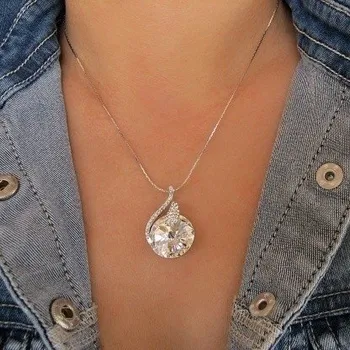 Náhrdelník Náhrdelník zdobený Rivoli 18mm Crystal Rhodium