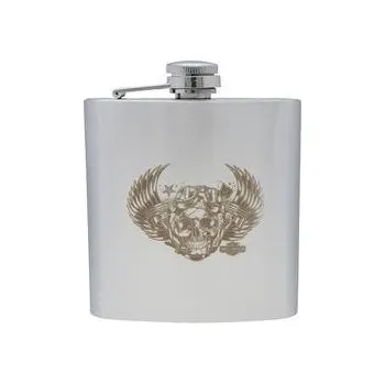 Placatka Nerezová placatka PLM007 s motivem LEBKY