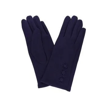 Rukavice Dámské rukavice modré s korálky PRIUS