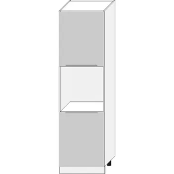 Kuchyňská Skříňka Zoya D60pk 2133 Pl Světle Šedá Mat/Bílý