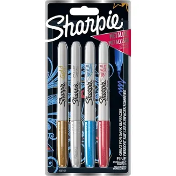 SHARPIE METALLIC Fine Point, sada 4ks