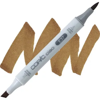Lihová fixa COPIC Ciao oboustranná Brush & Chisel, E37 Sepia