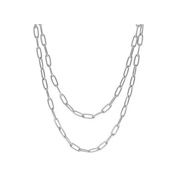 Řetízek Doria Dvojitý řetízek stříbrná z chirurgické oceli