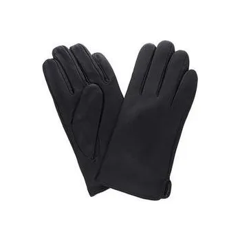 Rukavice Pánské kožené rukavice černé PRIUS RSM-005 Velikosť: L