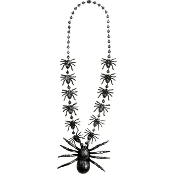 Karnevalový doplněk WIDMANN Čarodějnický náhrdelník pavouci