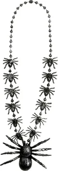 Karnevalový doplněk WIDMANN Čarodějnický náhrdelník pavouci