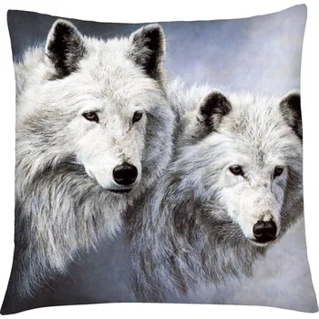 Polštář Polštář s vlkem 02 Mybesthome 40x40 cm Varianta: Povlak na polštář s výplní, 40x40 cm