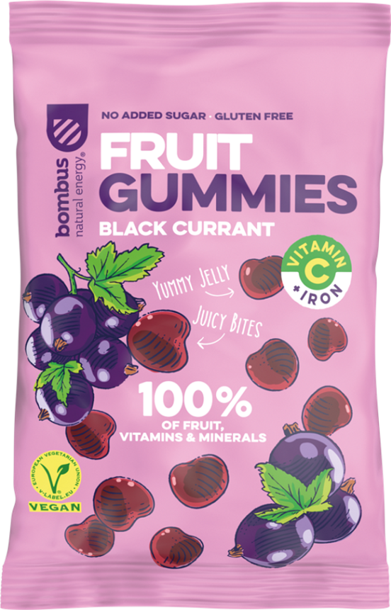 Bombus Fruit Gummies černý rybíz 35 g od 26 Kč Zbozi.cz