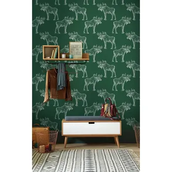 Tapeta Coloray Fototapeta Zjevně někdo jednou viděl losa na kole Samolepící Fototapeta Vliesová 250 x 250 cm coloraydecor-f-as-183300018-modyfikacja