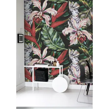 Tapeta Coloray Fototapeta Ve společnosti tropických ptáků a rostlin Samolepící Fototapeta Vliesová 250 x 250 cm coloraydecor-f-ss-696959368