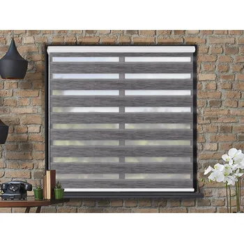 Roleta FEXI Zatemňovací Roleta Den a noc, Luxus nature černá bříza, A 01507 v MAXI kazetě, 150x30 cm, Strana a barva mechanismu: Pravá -…