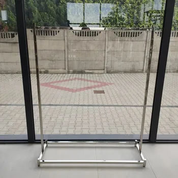 Figurína Kovový stojan, stříbrný, 150 cm