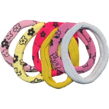 Beauty and hair Gumičky s kytičkami do vlasů barevné - 6ks