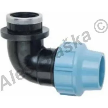 Vodovodní potrubí DONSEN | PE (PP-S) spojka koleno 90° s vnitřním závitem na polyetylénové trubky (polyš)(svěrné plastové) - 20x1/2" PE4710