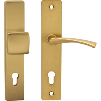 COBRA BEZP.K. TOWER H S KLIKOU GIUSSY Provedení: PZ RE (klika pravá/koule), Povrch: F4 - bronzový elox, Rozteč: 72 mm