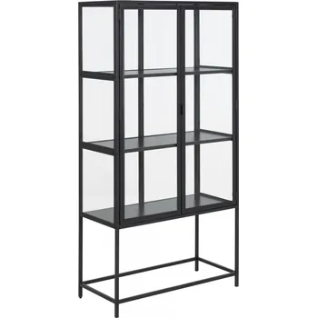 Vinotéka Vitrína Seaford 77x150 cm černá