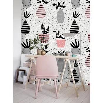 Tapeta Coloray Fototapeta Krásné květináče s květinami Samolepící Fototapeta Vliesová 250 x 250 cm coloraydecor-f-as-121702256