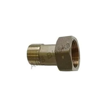 Fitinka Šroubení k vodoměru mosazné (pár) s těsněním s otvorem v matce (pro vodoměr) - 3/4"x1/2" A030