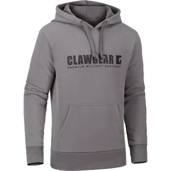 Pánská mikina Clawgear® Mikina CG Logo Hoodie Clawgear®, Barva: Wolf Grey, Velikost: S