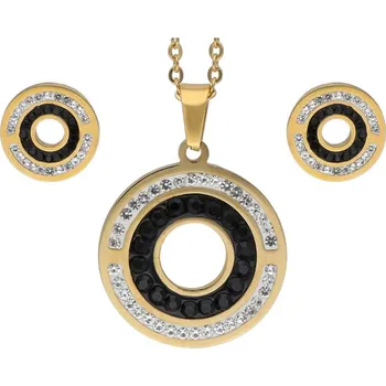 Souprava šperků Doria Set šperků z oceli zlatý K005