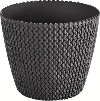Květináč Květináč Splofy antracit, varianta 21,8 cm