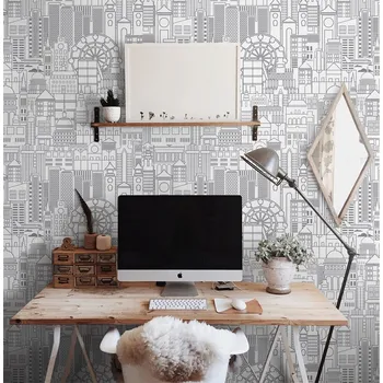 Tapeta Coloray Fototapeta Šum velkého města Samolepící Fototapeta Vliesová 250 x 250 cm coloraydecor-f-ss-209552332