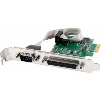Gembird PEX-COMLPT-01 COM serial port + LPT port PCI-Express add-on card with extra low-profile bracket