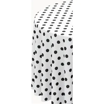 ubrus Ubrus PVC 097A puntík černý na bílém podkladu 20 m x 140 cm