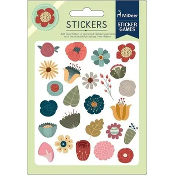 Hračka MiDeer Barevné samolepky Květiny MD4005