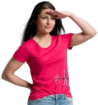 dámské tričko CityZen Dámské triko proti pocení s potiskem klasické malinové 40