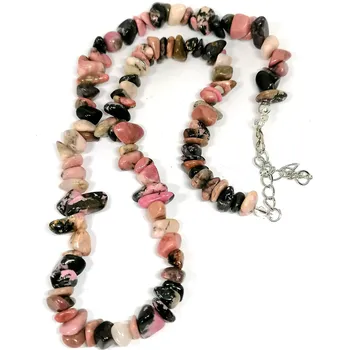 Náhrdelník Rodonitový náhrdelník krátký, cca 45 cm (AKCE)