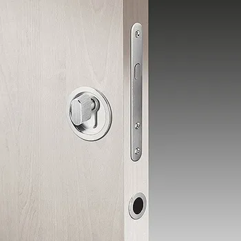 Dveřní kování AC-T Servis ACT set pro posuvné dveře dveře kulatý PZ s knoflíkem (nikl)