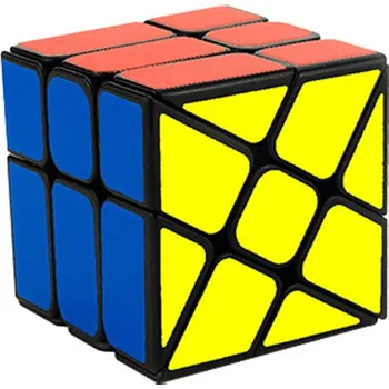 Hlavolam Rubikova kostka Windmill 3x3x3 Magic Cube černá