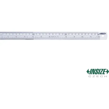 Řezací pravítko Ocelové pravítko 300 mm se stupnicí z obou stran, užší INSIZE