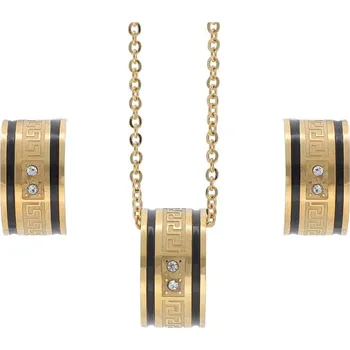 Souprava šperků Doria Set šperků z oceli zlatý K031