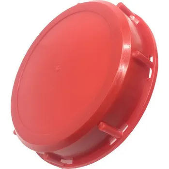 IBC horní šroubovací uzávěr - víko, průměr 225 mm (9") - červené