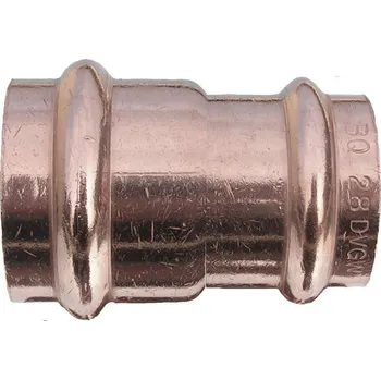 Fitinka EFFEBI - Itálie | CU měděný nátrubek redukovaný (hrdlo) FxF , lisovací, PRESS, na měď trubky - 22x18 CP.9240