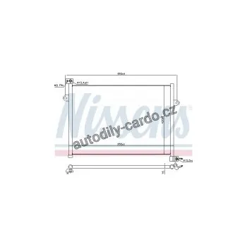 Chladič motoru Chladič klimatizace NISSENS 941148