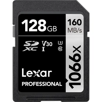 Lexar SDXC 128 GB Class 10 UHS-I U3…