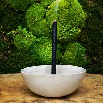 Čajovna Keramická miska na vonné tyčinky - Bílá - Incaaromas