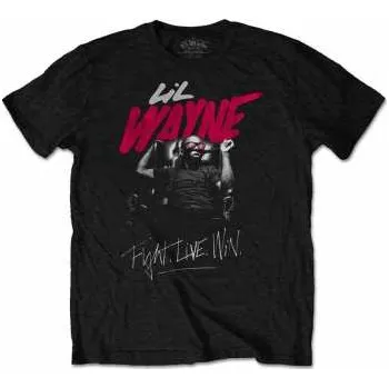 Merch Lil Wayne: Tričko Fight, Live, Win S