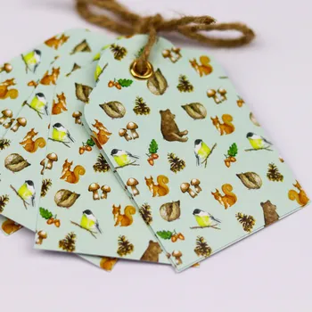 Jmenovka na stůl ePiPí Jmenovky 5ks - Lesní 50x75 mm