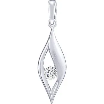 Módní doplněk Stříbrný přívěsek Nadine s čirým Brilliance Zirconia FWP15332W