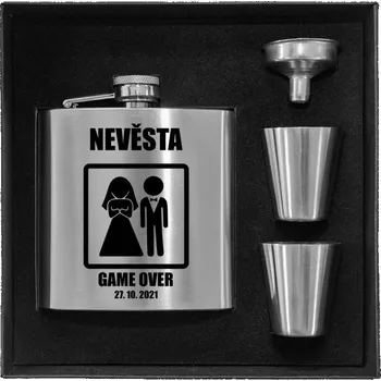 Placatka Placatka v krabičce Game over - nevěsta s datem