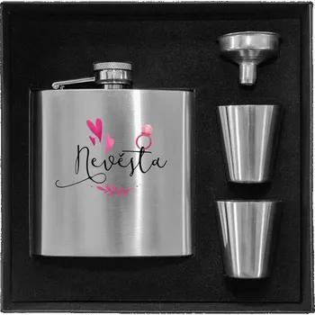 Placatka Placatka v krabičce Nevěsta - srdíčka a lístečky