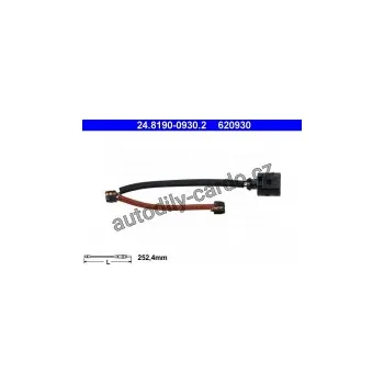 Brzdová destička Výstražný kontakt opotřebení obložení ATE 24.8190-0930 (AT 620930) - AUDI