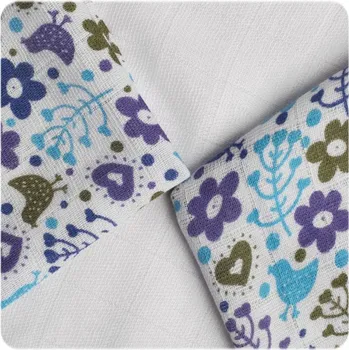 Plena Kikko Bambusové plenové ubrousky XKKO®BMB Flowers&Birds Boys MIX 30x30 cm, 9KS